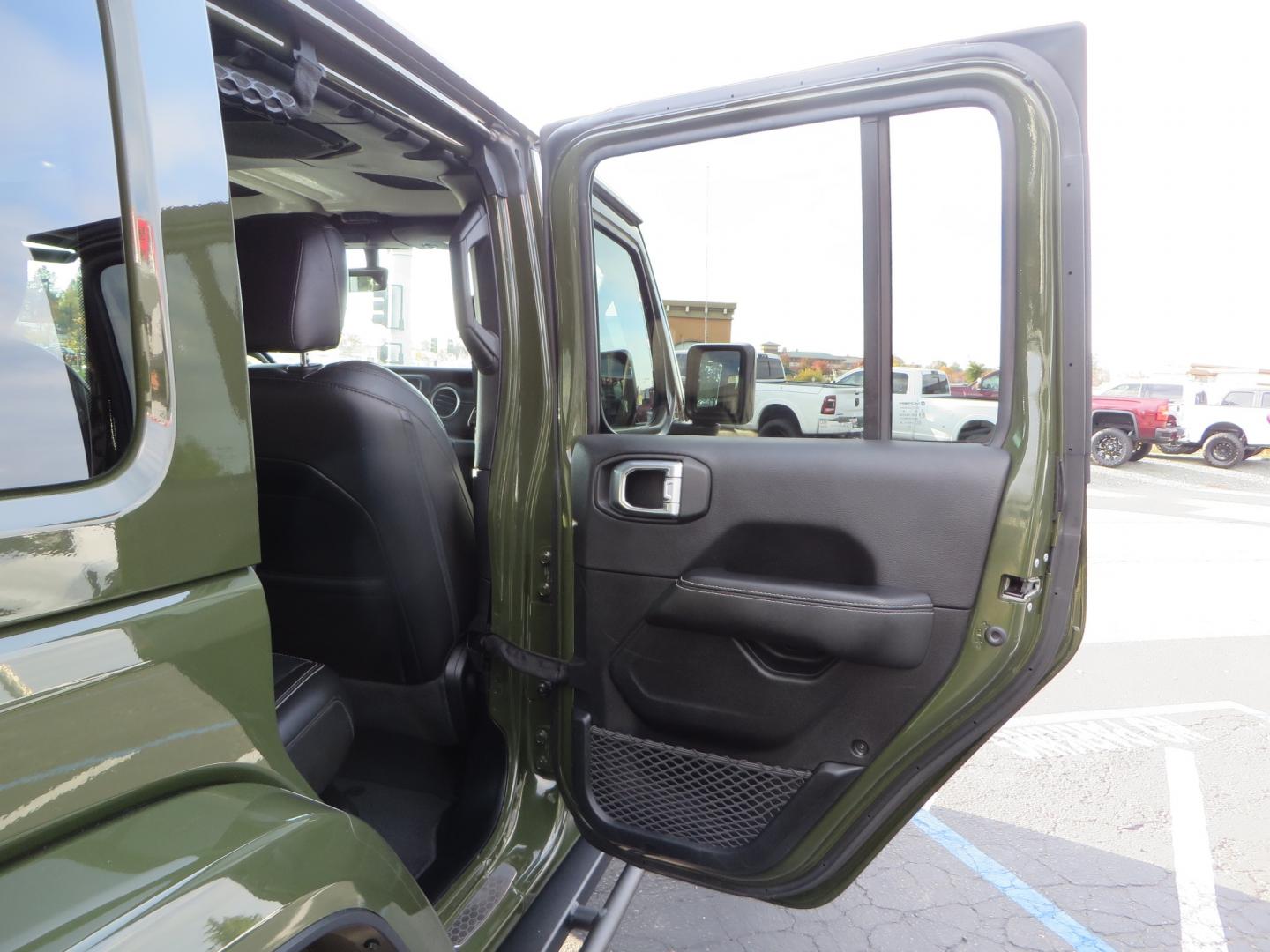 2021 Sarge Green /BLACK Jeep Wrangler Unlimited Sahara 4XE 4d SUV 4wd (1C4JJXP6XMW) with an 2.0L I4 DOHC DI Turbo PHEV engine, 8-speed Automatic transmission, located at 2630 Grass Valley Highway, Auburn, CA, 95603, (530) 508-5100, 38.937893, -121.095482 - 4XE Sahara with a Teraflex suspension system, Falcon shocks, 17" Fuel Offroad wheels, and 37" Nitto Ridge Grappler tires. - Photo#52